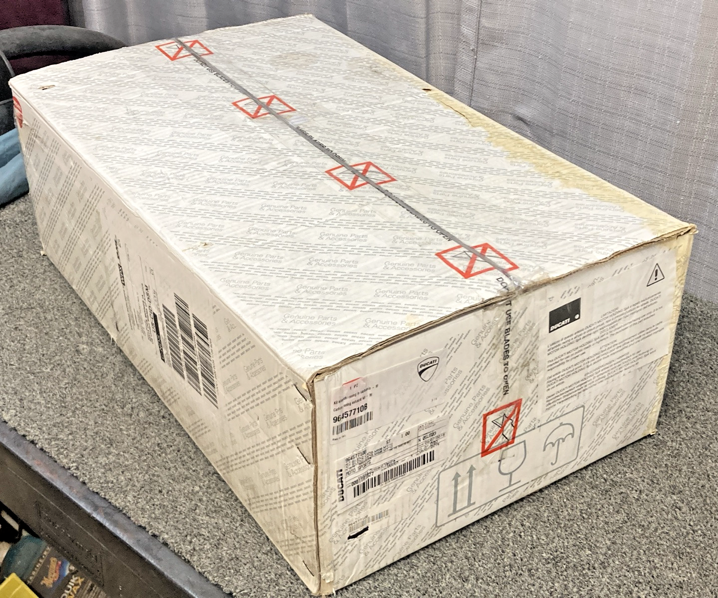 NEW GENUINE DUCATI TERMIGNONI 96457710B MONSTER 696 CARBON SLIP-ON EXHAUST