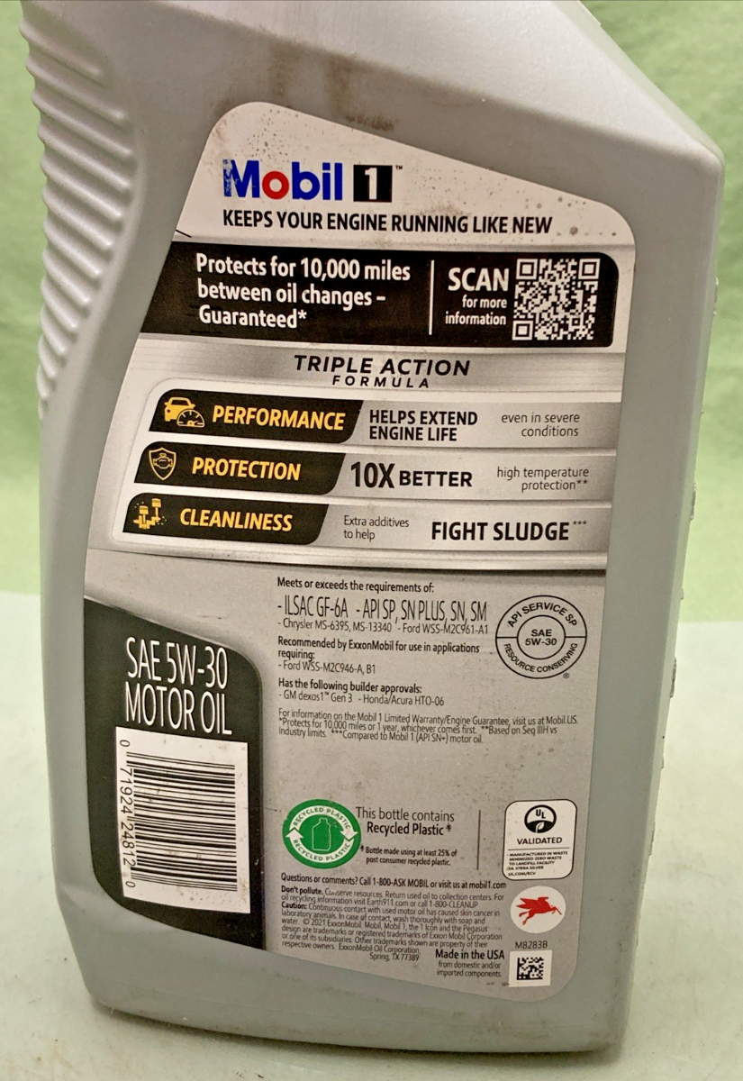 NEW GENUINE MOBILE ONE 5W-30 SYNTHETIC OIL 1 QT. DEXOS