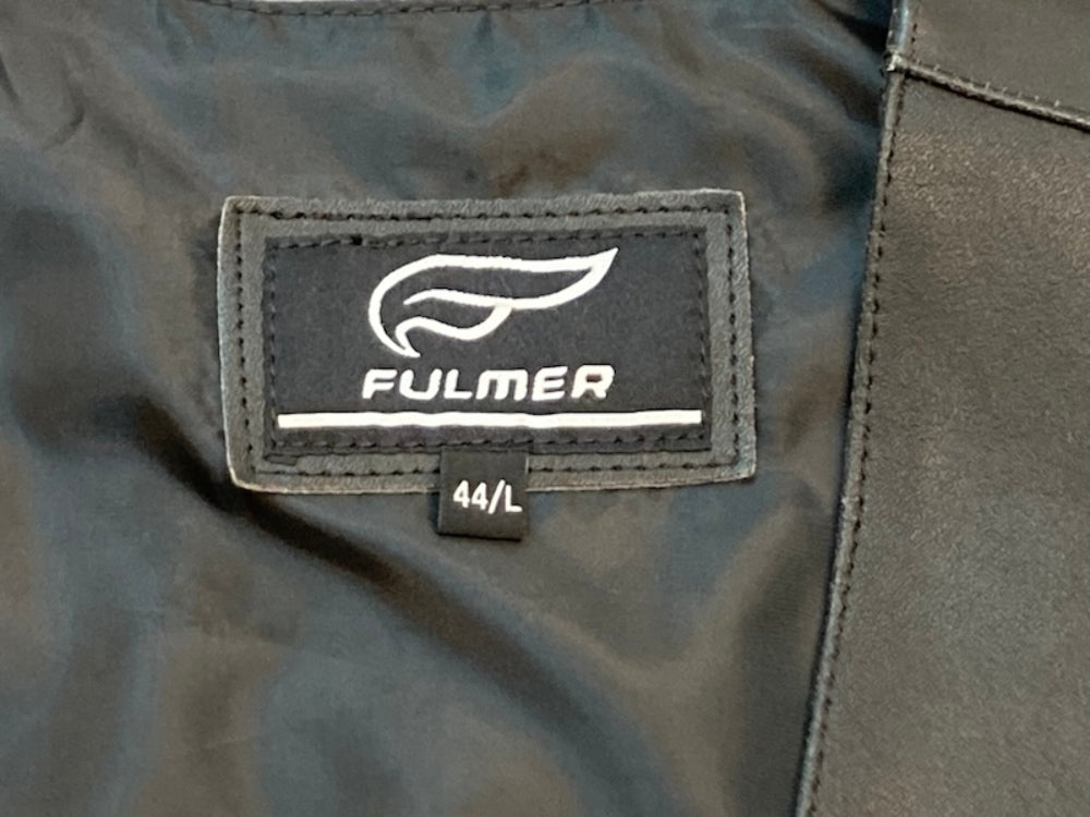 Fulmer 105050BLK Blackjak Large 44 Motorcycle Riding leather Vest 4 Pocket New