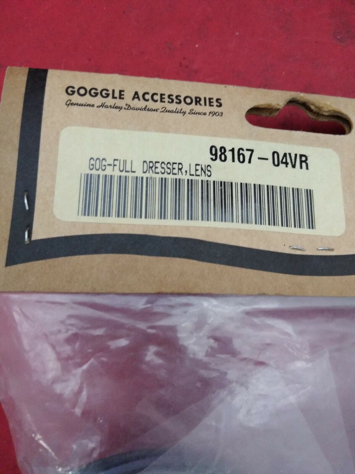 NEW Goggle Accessories Gog-Full Dresser Lens / 98167-04VR / Harley Davidson