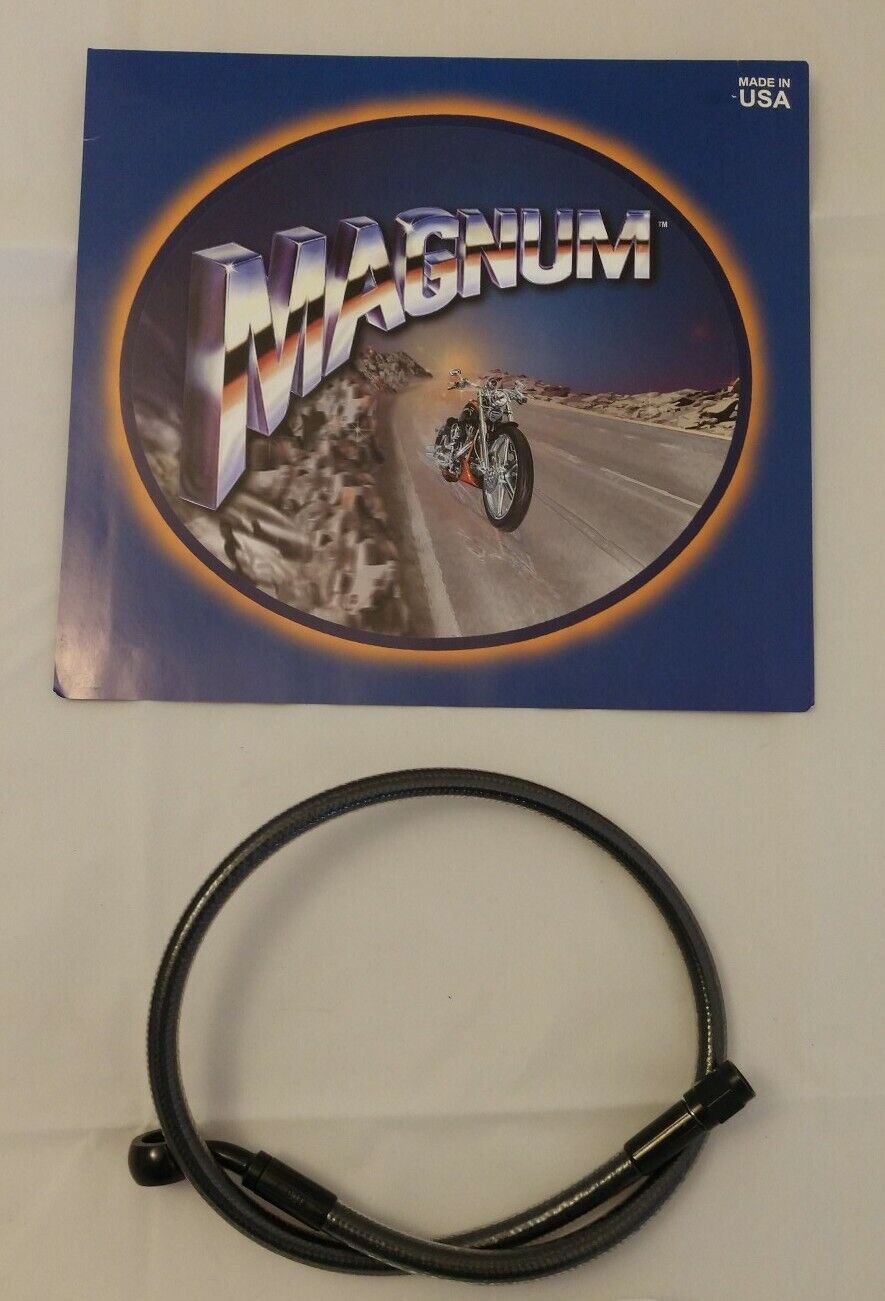 New Magnum Black Pearl P/N 47123/ Upper Front Brake Line 3/8, 35, 23" 1741-1676