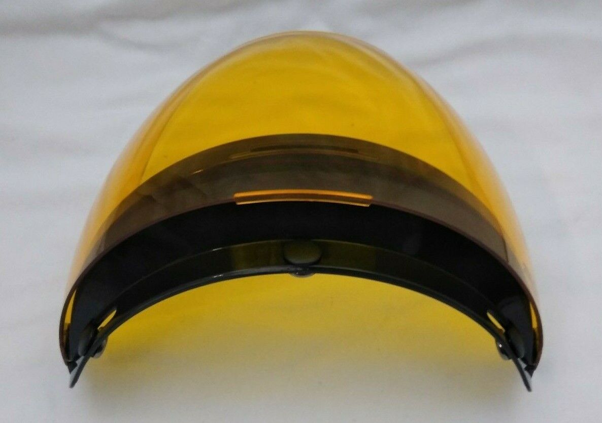 New ECHO 3 Snap Half Helmet Face Shield Visor / Hard Coated Amber / 02-207