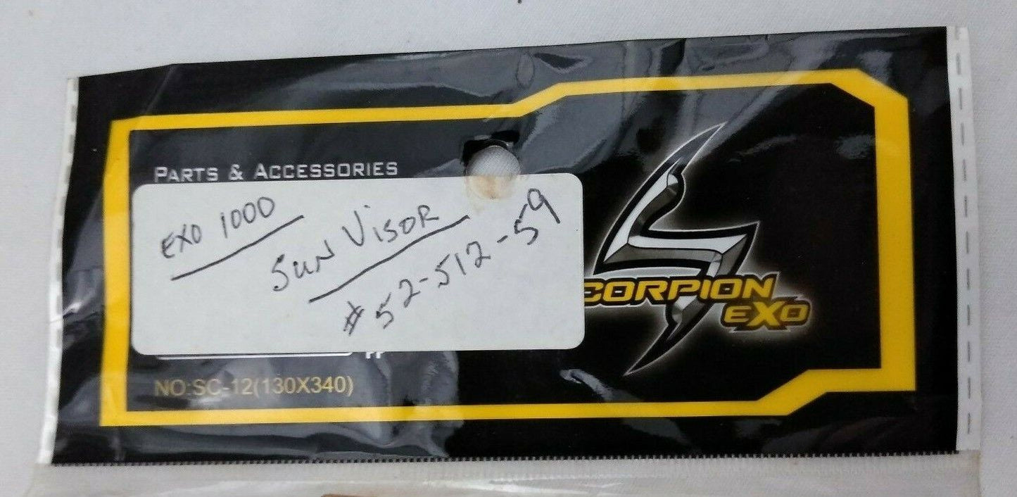 New Scorpion EXO Face Shield Visor / 52-512-59 / Yellow / Amber / Fits: EXO-1000