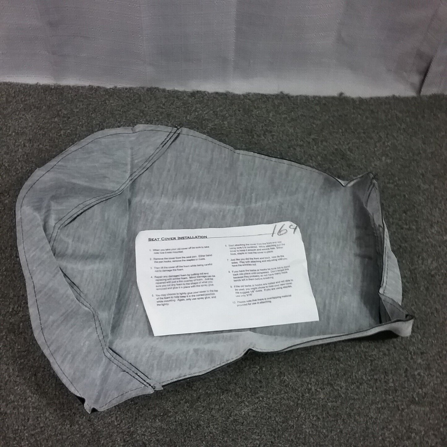NEW J&M AM164 MOTORCYCLE SEAT COVER, BLACK LT50 84-87