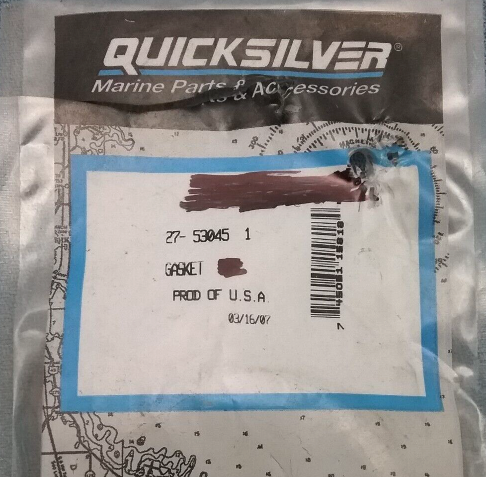 NEW QUICKSILVER 27-530451 THERMOSTAT GASKET Mercruiser 5.8L 6.3L