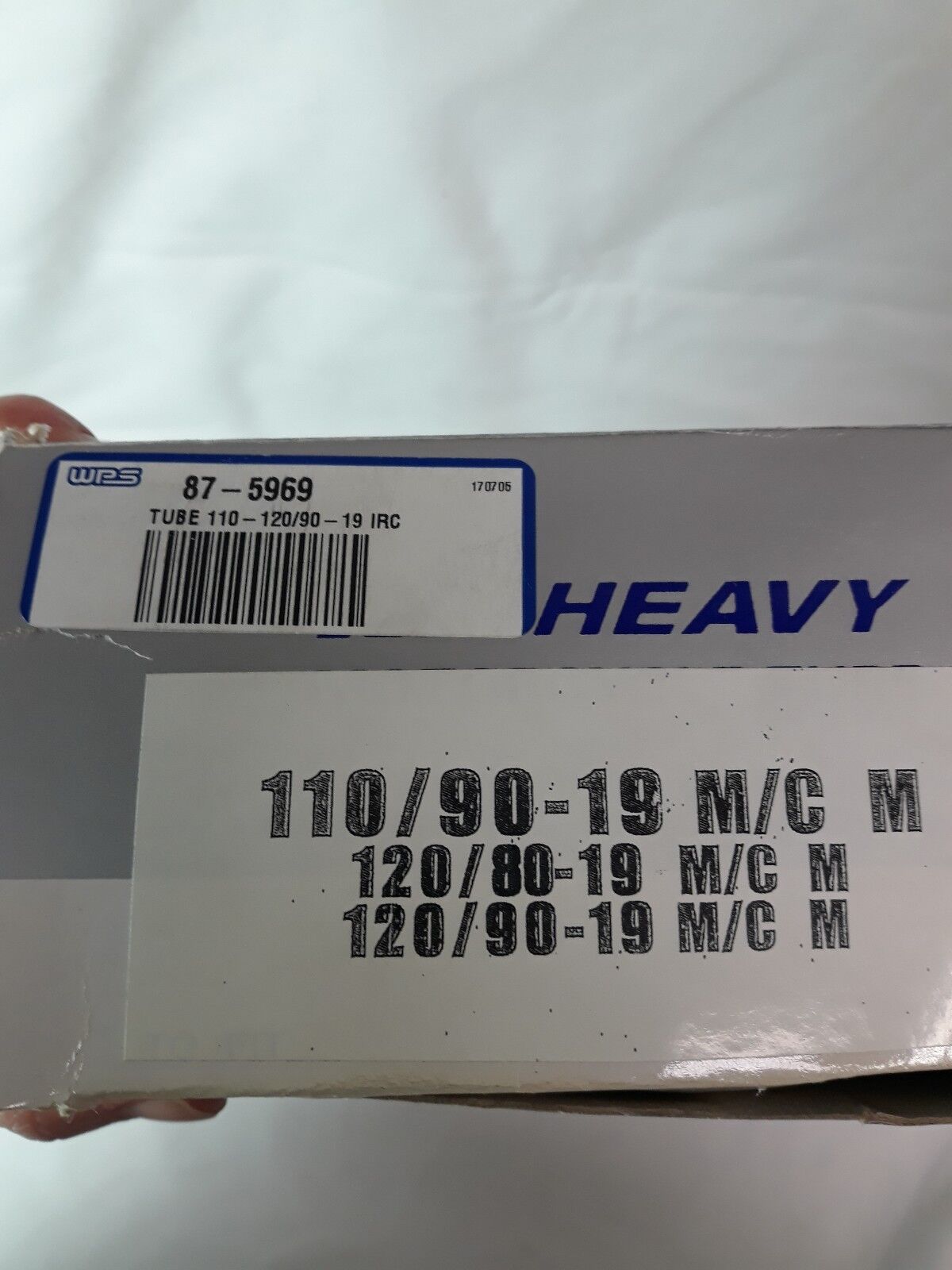 NEW IRC Heavy Duty Motorcycle Tube 110-120/90-19 IRC Part# 87-5969