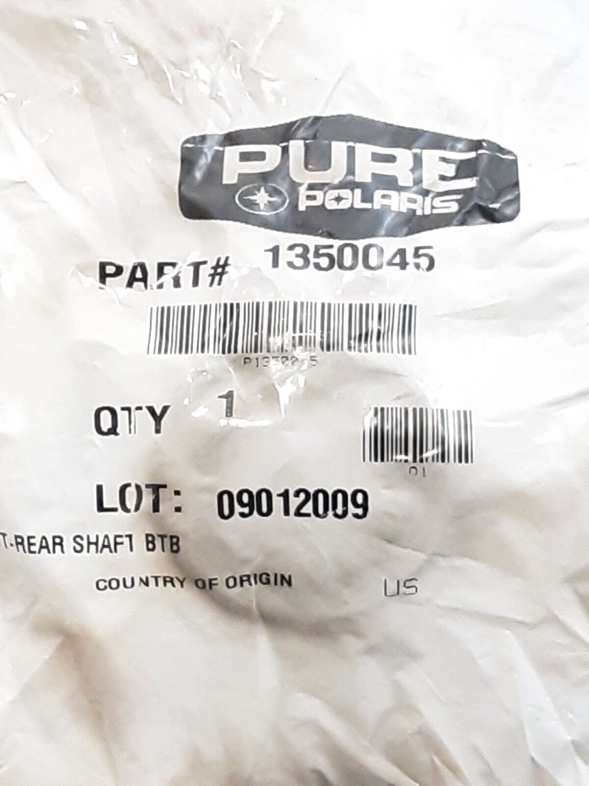 NEW GENUINE POLARIS 1350045 BOOT-REAR SHAFT BTB Sportsman Worker 1999-05