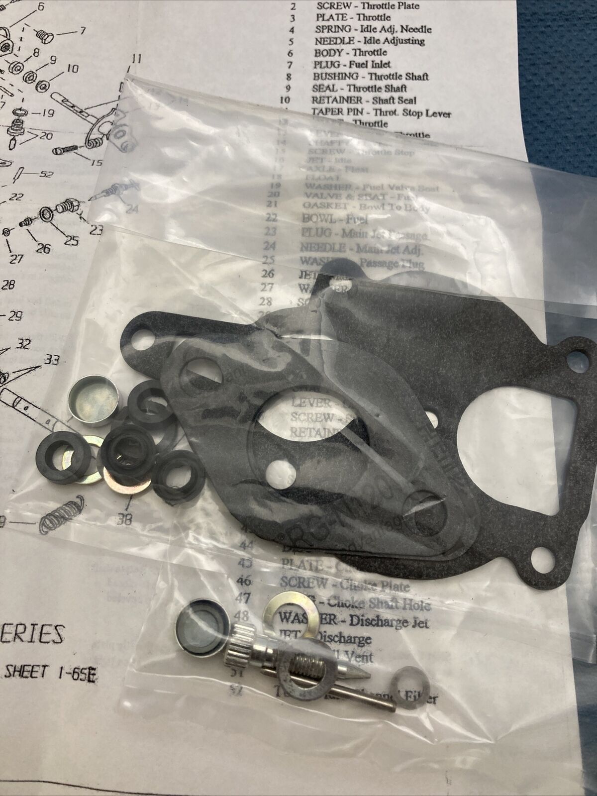 NEW GENUINE WISCONSIN CONTINENTAL TELEDYNE LQ39 KIT CARB REPAIR