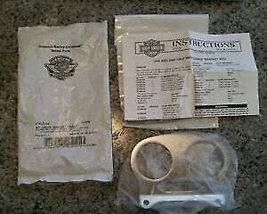 New Harley Davidson CHROME DUAL 2" Gauge Bracket Kit / 67435-04 / Chrome
