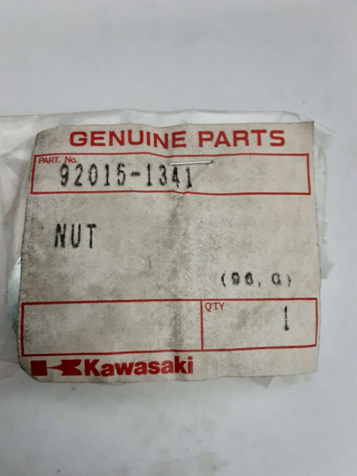 NEW GENUINE KAWASAKI 92015-1341 NUT, FLANGED, 14MM KLT110 Bayou KLF185 KLT160