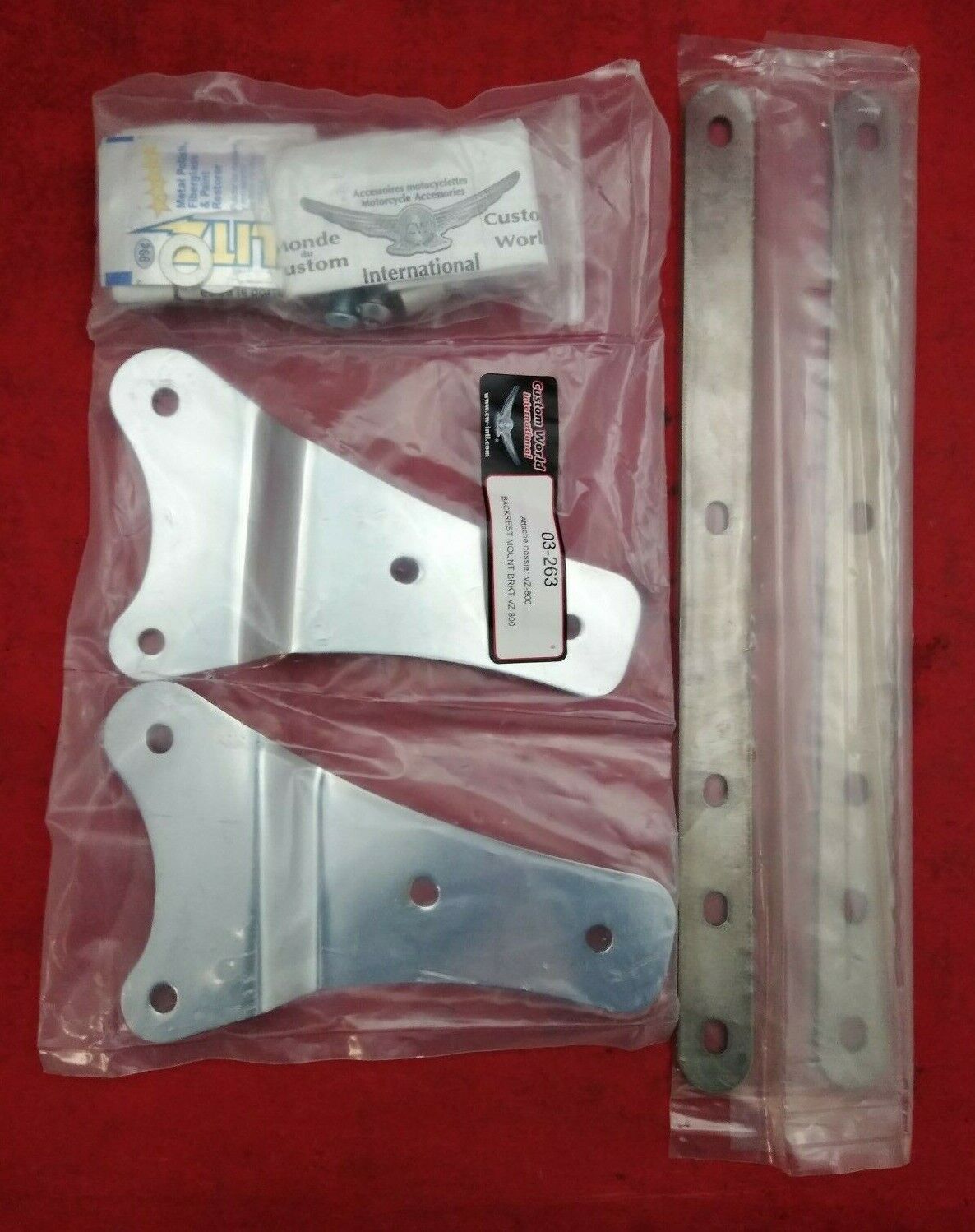 NEW CUSTOM WORLD INTERNATIONAL Backrest Mount VZ800 / 03-263