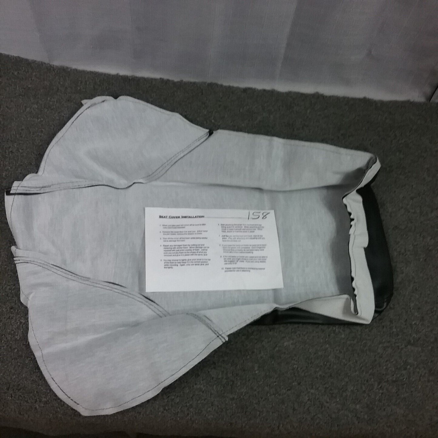 NEW J&M AM158 MOTORCYCLE SEAT COVER, BLACK YFS200 BLASTER 88-02