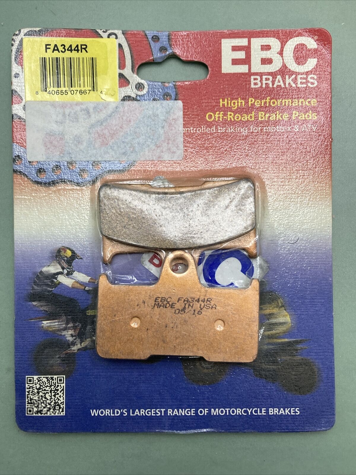 NEW EBC FA344R BRAKE PADS HIGH PERFORMANCE OFF-ROAD