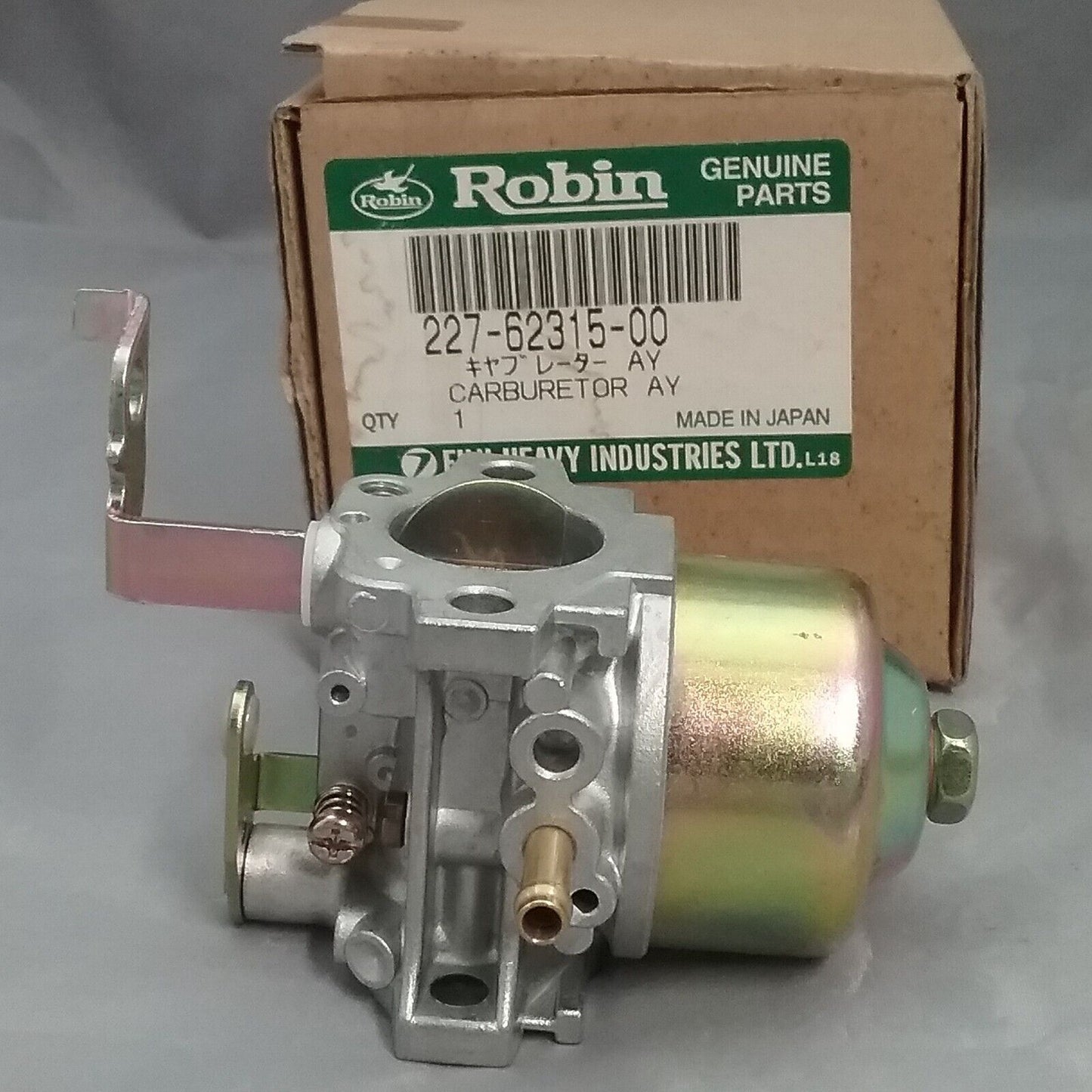 NEW ROBIN SUBARU 227-62315-00 CARBURETOR SUPERSEDES 227-62312-00