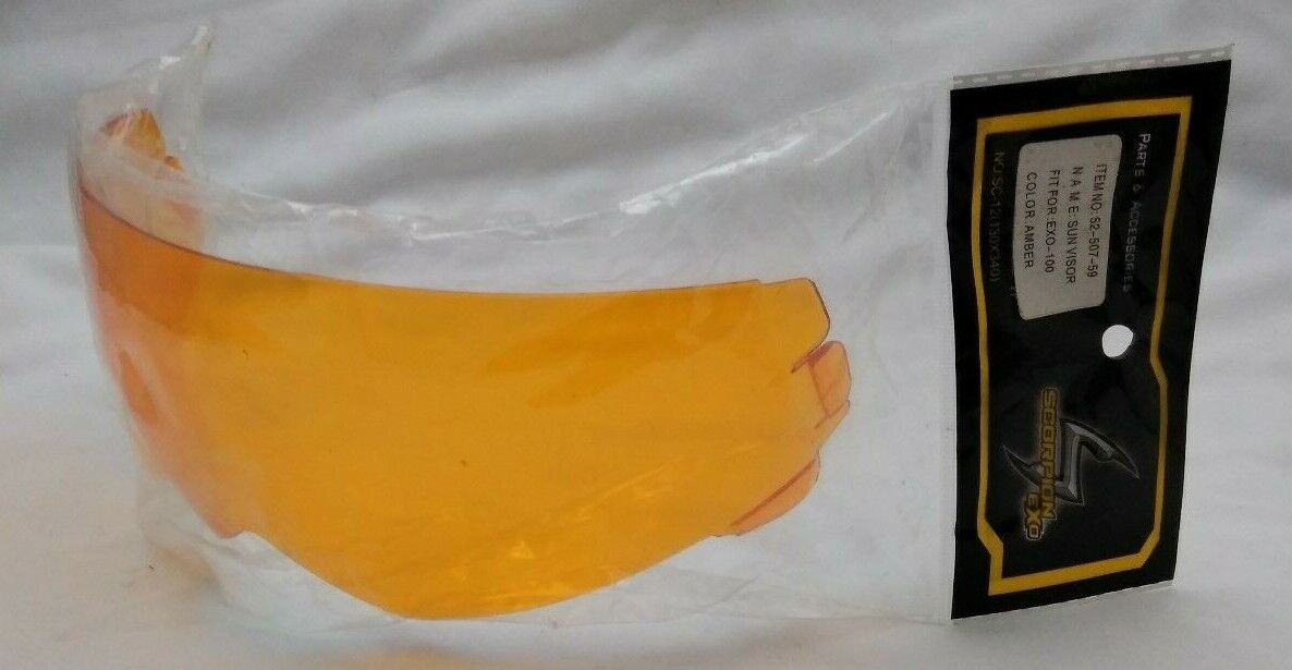 New Scorpion EXO Face Shield Visor / 52-507-59 / AMBER / Fits: EXO-100