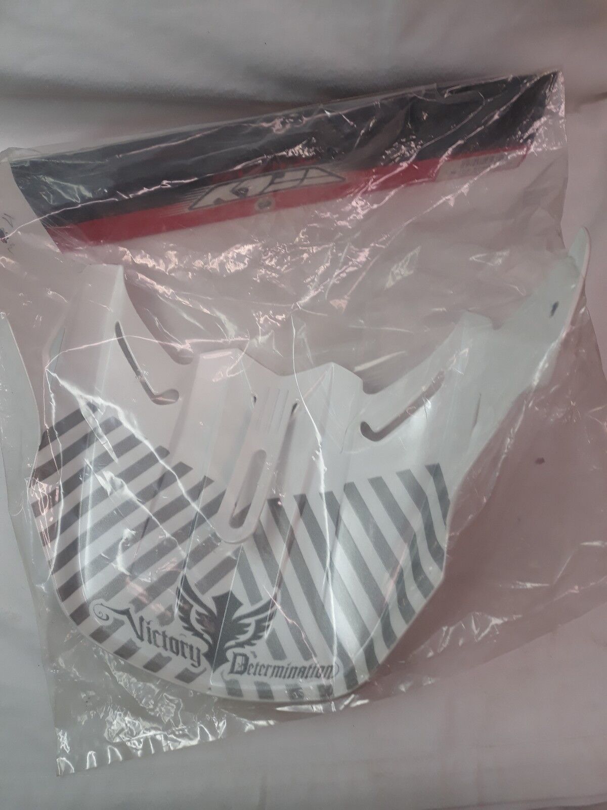 NEW FLY RACING Motorcycle Helmet Visor F2 White/Black WPS 73-4535