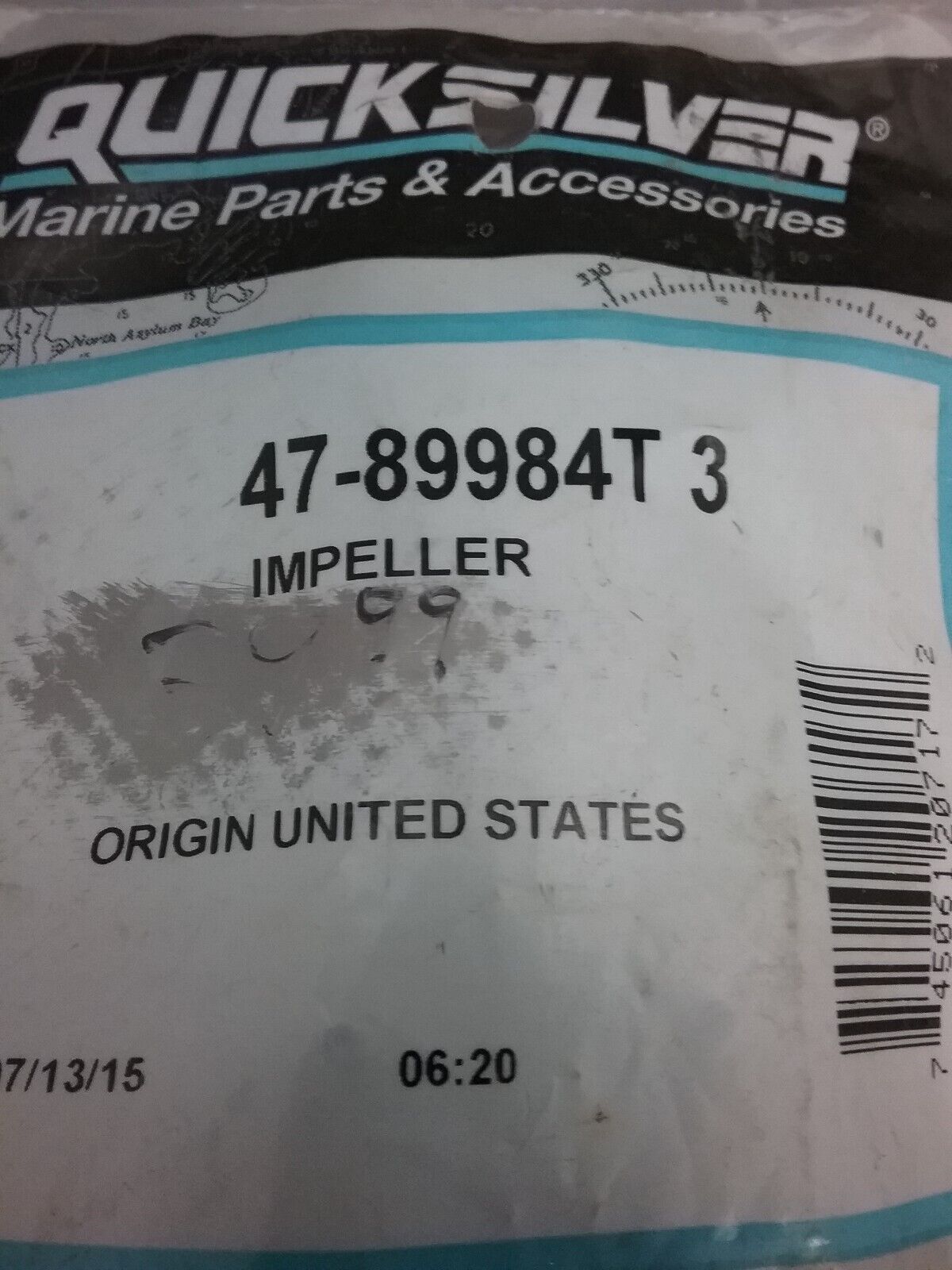 NEW GENUINE QUICKSILVER 47-89984T 3 IMPELLER MARINERMAGNUM II MERCURYXR-4
