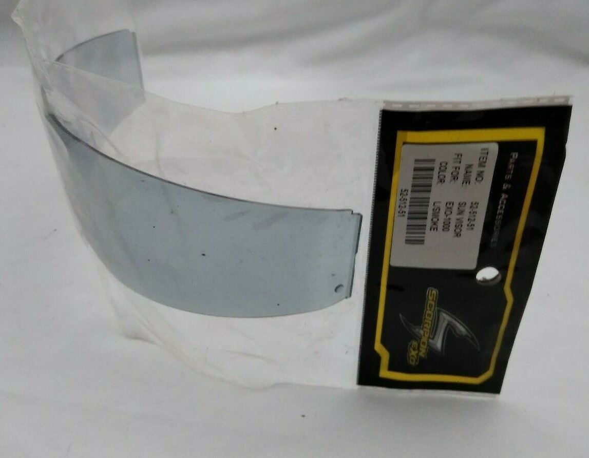 New Scorpion EXO Face Shield Visor / 52-512-51 / LIGHT SMOKE / Fits: EXO-1000