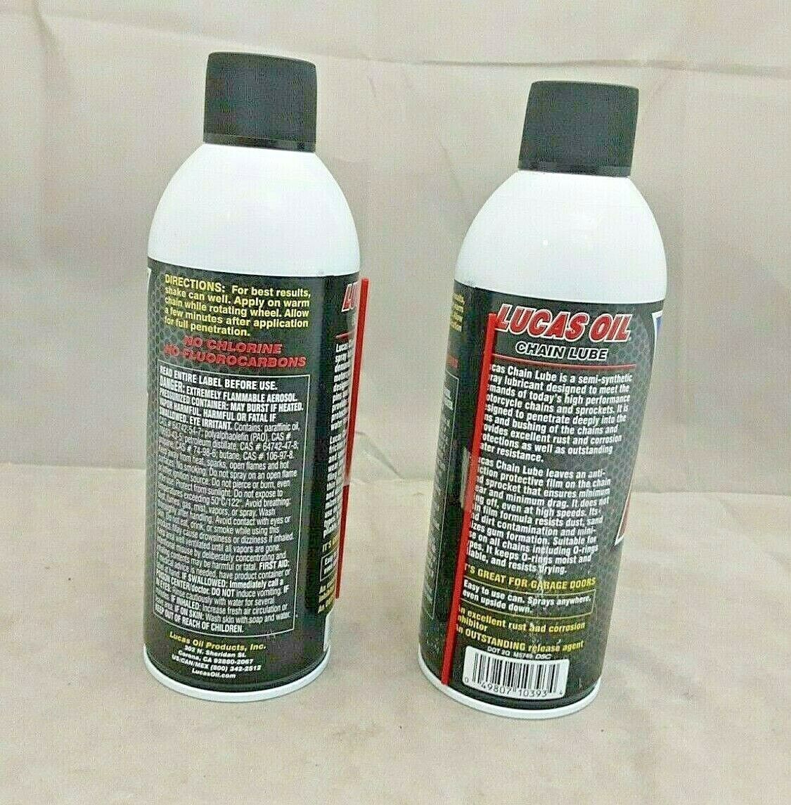 LUCASOIL 10393 Lucas Oil Chain Lube Aerosol 11 Ounce (Qty 2)