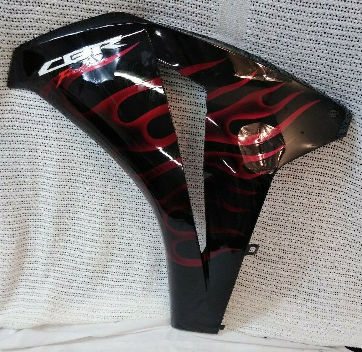 NEW HONDA LH Side Fairing CBR 1000 RR BLACK & CHERRY RED FLAME '08-'11