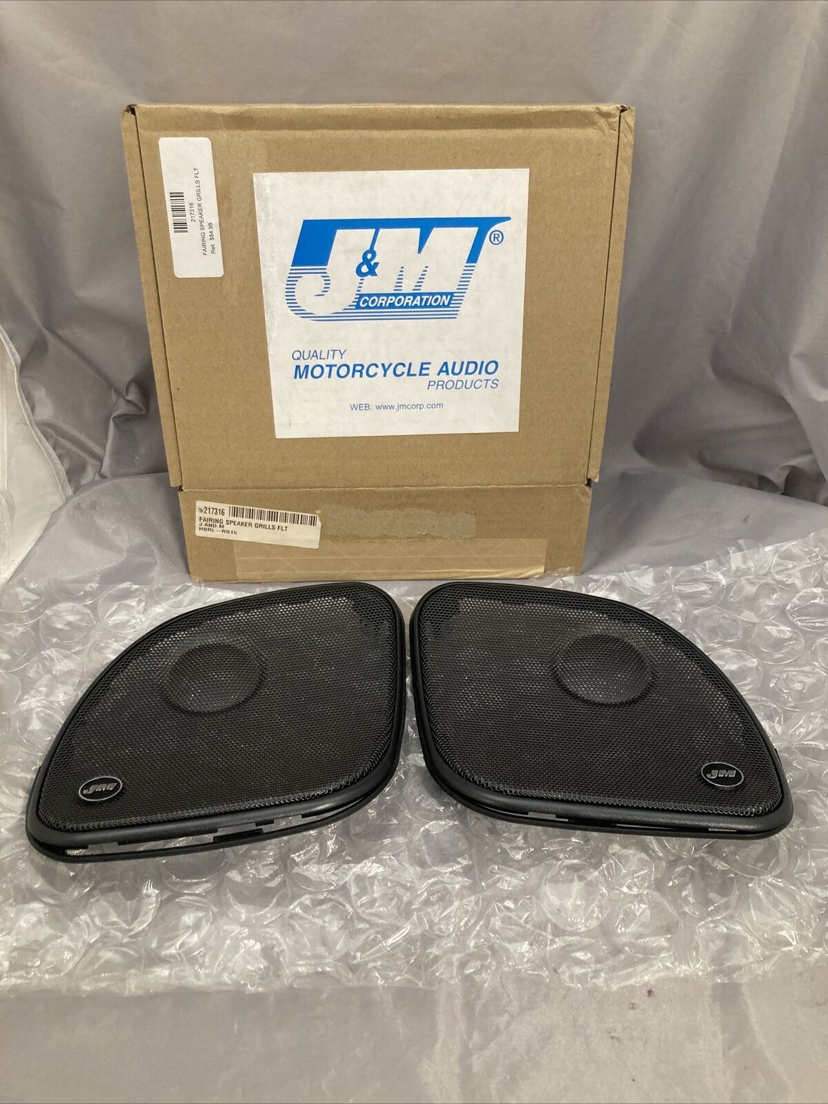 NEW J&M 217316 FAIRING SPEAKER GRILLS FLT