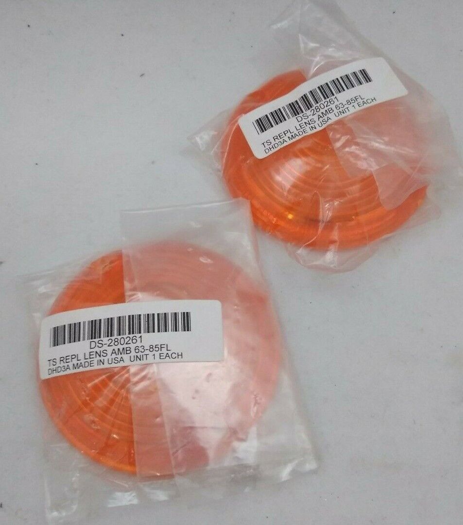 NEW Drag Specialties / Harley Davidson Amber Turn Signal Lenses / DS-280261 QTY2