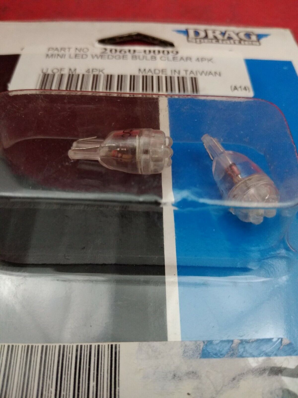 NEW Drag Specialties Mini Wedge LED Bulb-White - 2060-0009 / 2 Pack