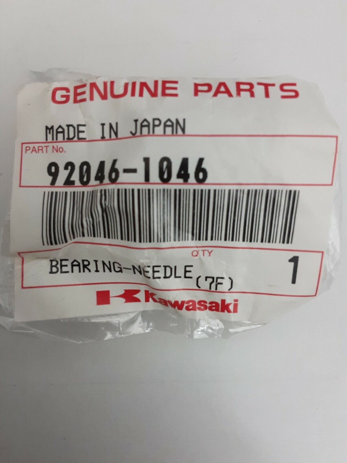 NEW GENUINE KAWASAKI 92046-1046 BEARING-NEEDLE KDX80 KX60 KX80