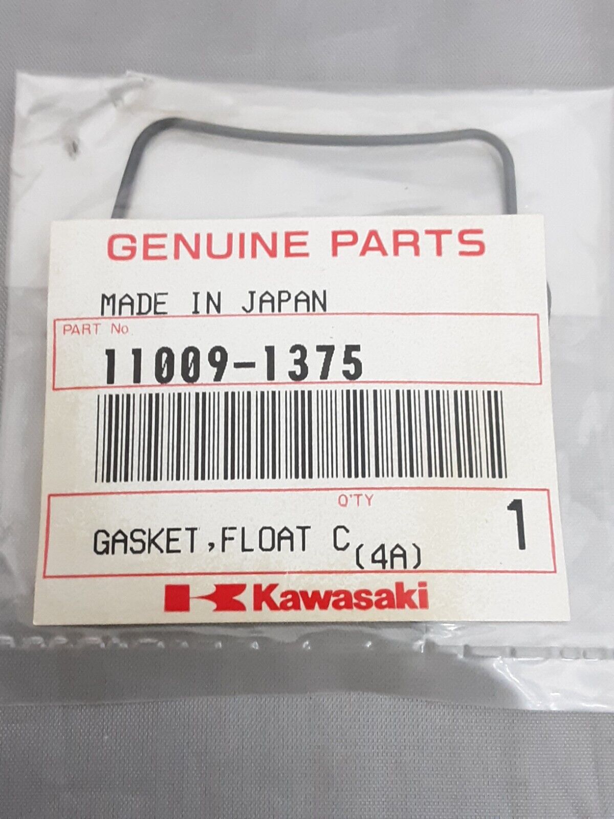 NEW GENUINE KAWASAKI 11009-1375 GASKET, FLOAT CHAMBER KLT110 Ninja ZX1000 KLF110