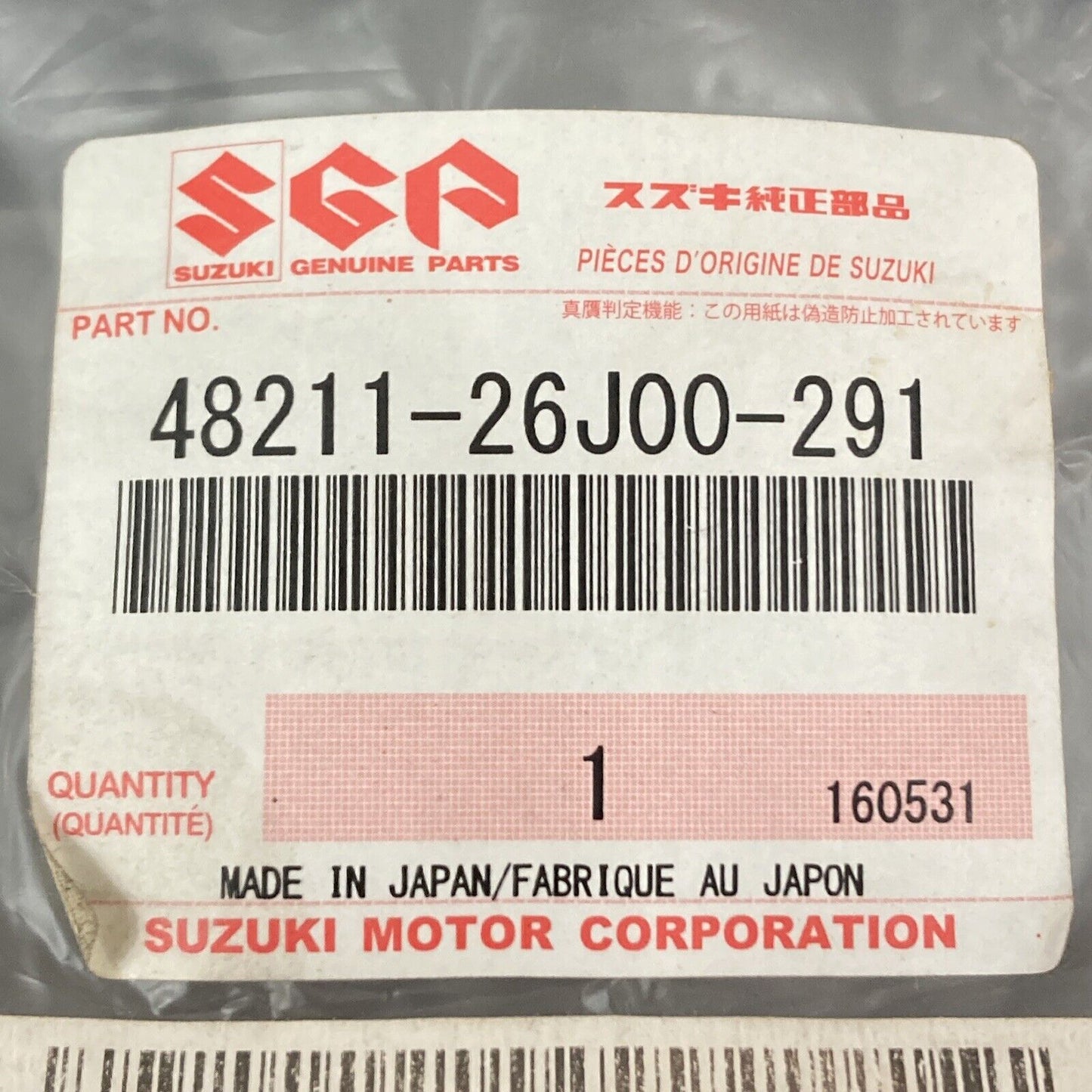 NEW GENUINE SUZUKI 48211-26J00-291 FLOOR MAT
