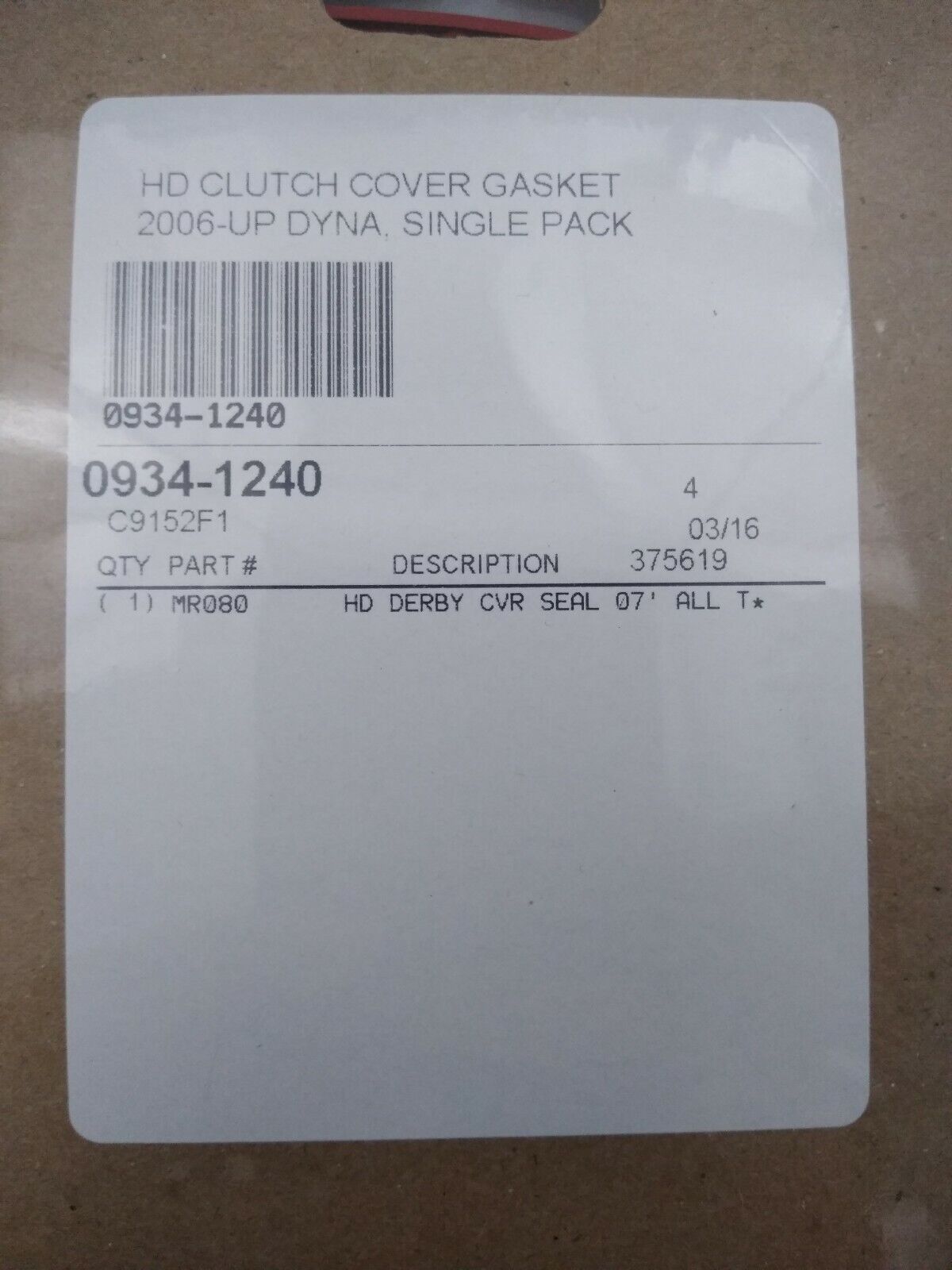 NEW Cometic Gaskets Clutch Cover Gasket / 0934-1240