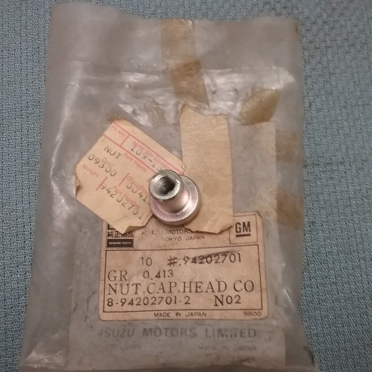 NEW ISUZU 8-94202701-2 Nut, Type R Stamped GM 94202701