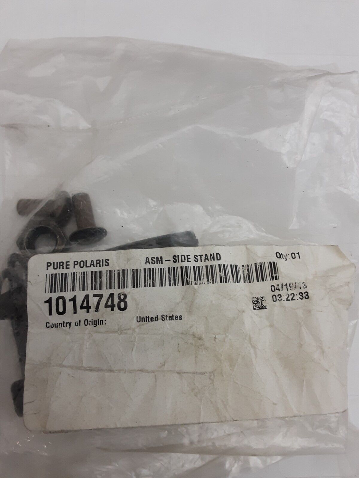 NEW GENUINE POLARIS 1014748 (MISSING PART) ASM SIDE STAND V05AB16 2005-2014