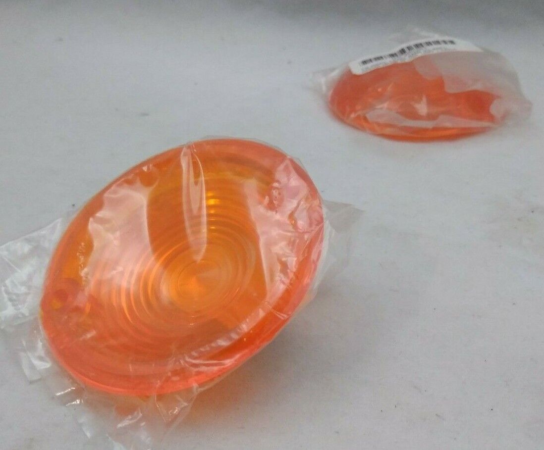 NEW Drag Specialties / Harley Davidson Amber Turn Signal Lenses / DS-280261 QTY2