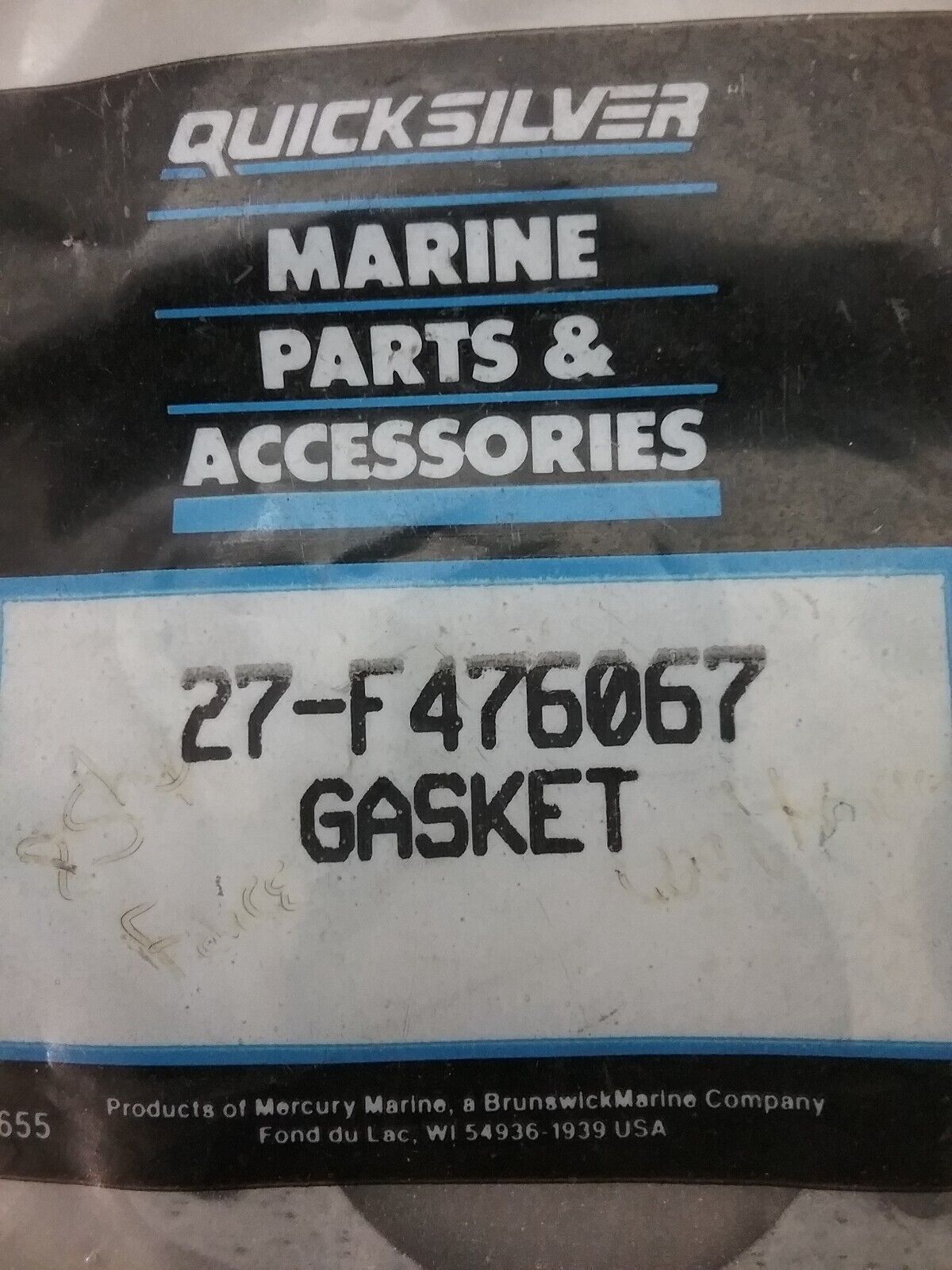 NEW QUICKSILVER 27-F476067 GASKET Mercury Sportjet Jet Drive 90HP Force Outboard