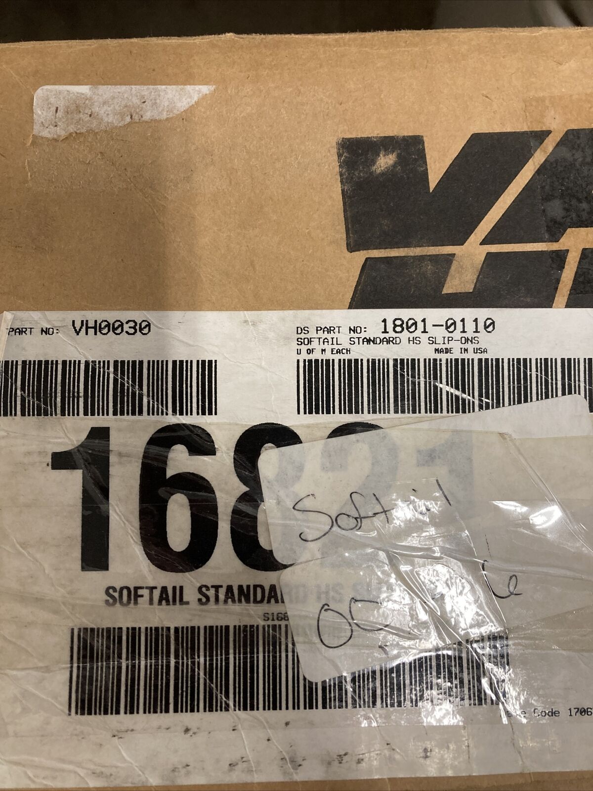 NEW GENUINE VANCE & HINES VH0030 SOFTAIL STANDARD HS SLIP-ONS 1801-0110