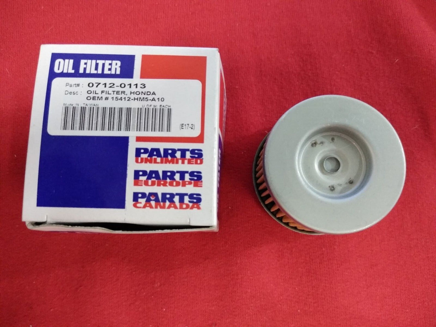 NEW Oil Filter Parts Unlimited 0712-0113 / 15412-HM5-A10 / FRAM CH6015