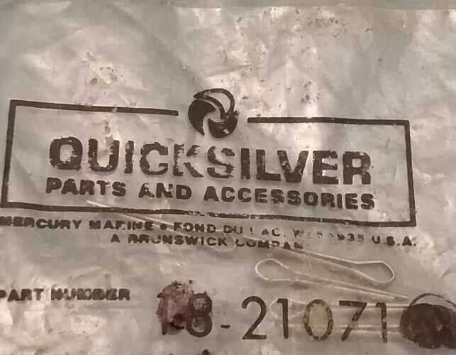 NEW QUICKSILVER 18-21071 QTY5 COTTER PIN Mercury Outboard 40 30 50HP