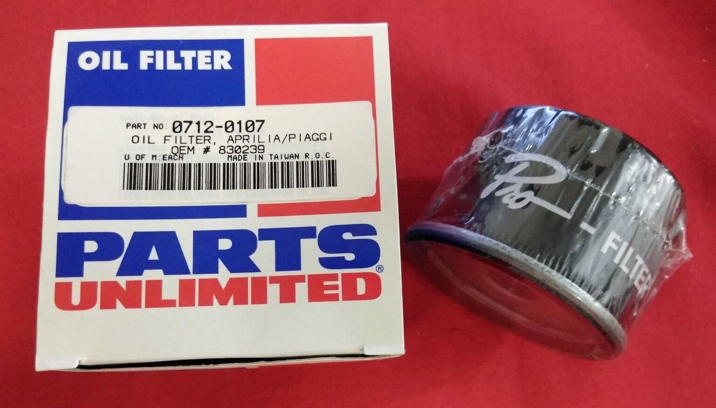 NEW Oil Filter Parts Unlimited 0712-0107 / 830239 / Aprilia / Piaggi