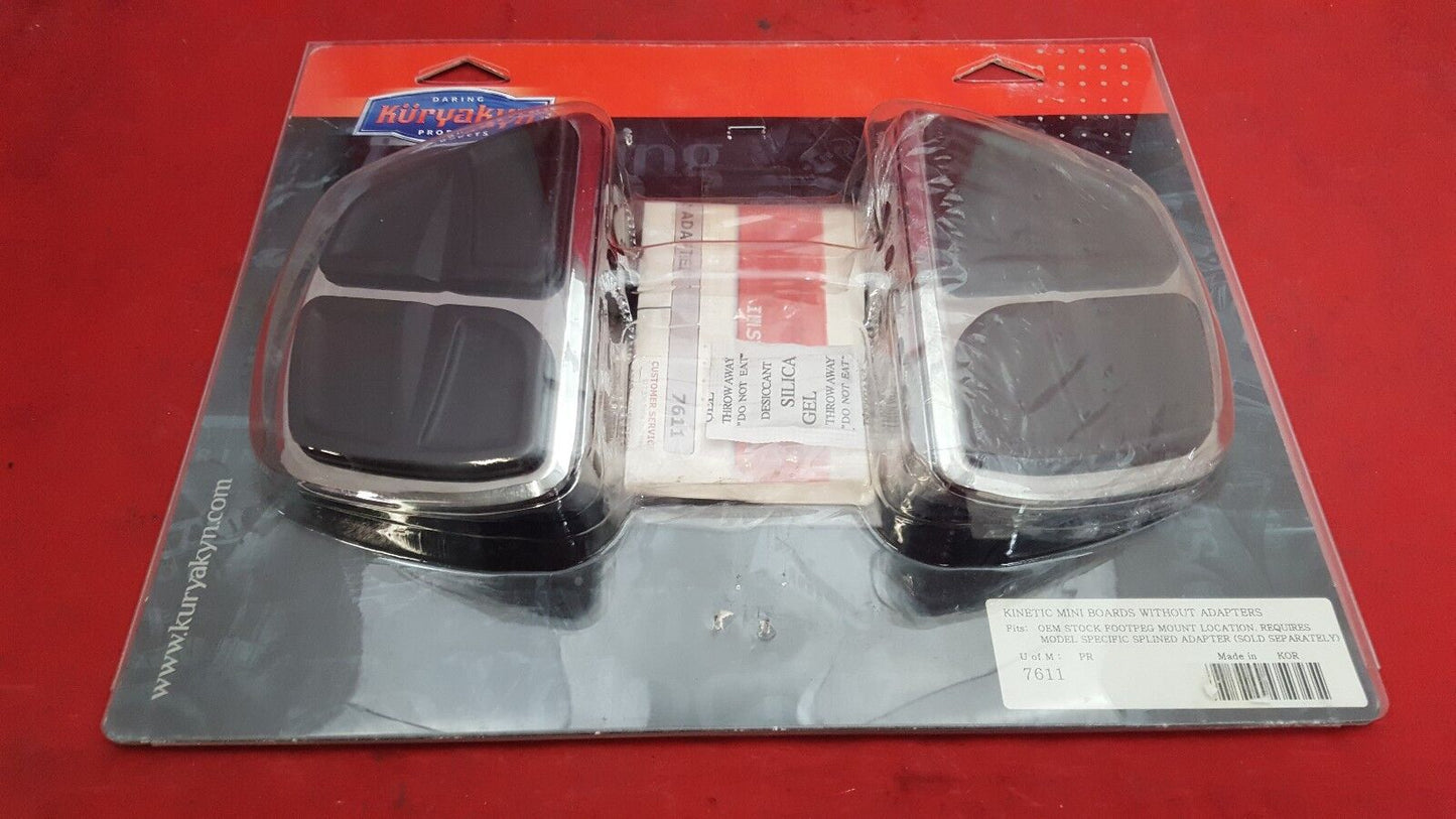 NEW Kuryakyn 7611 Kinetic Mini Passenger Boards W/Out Adapters