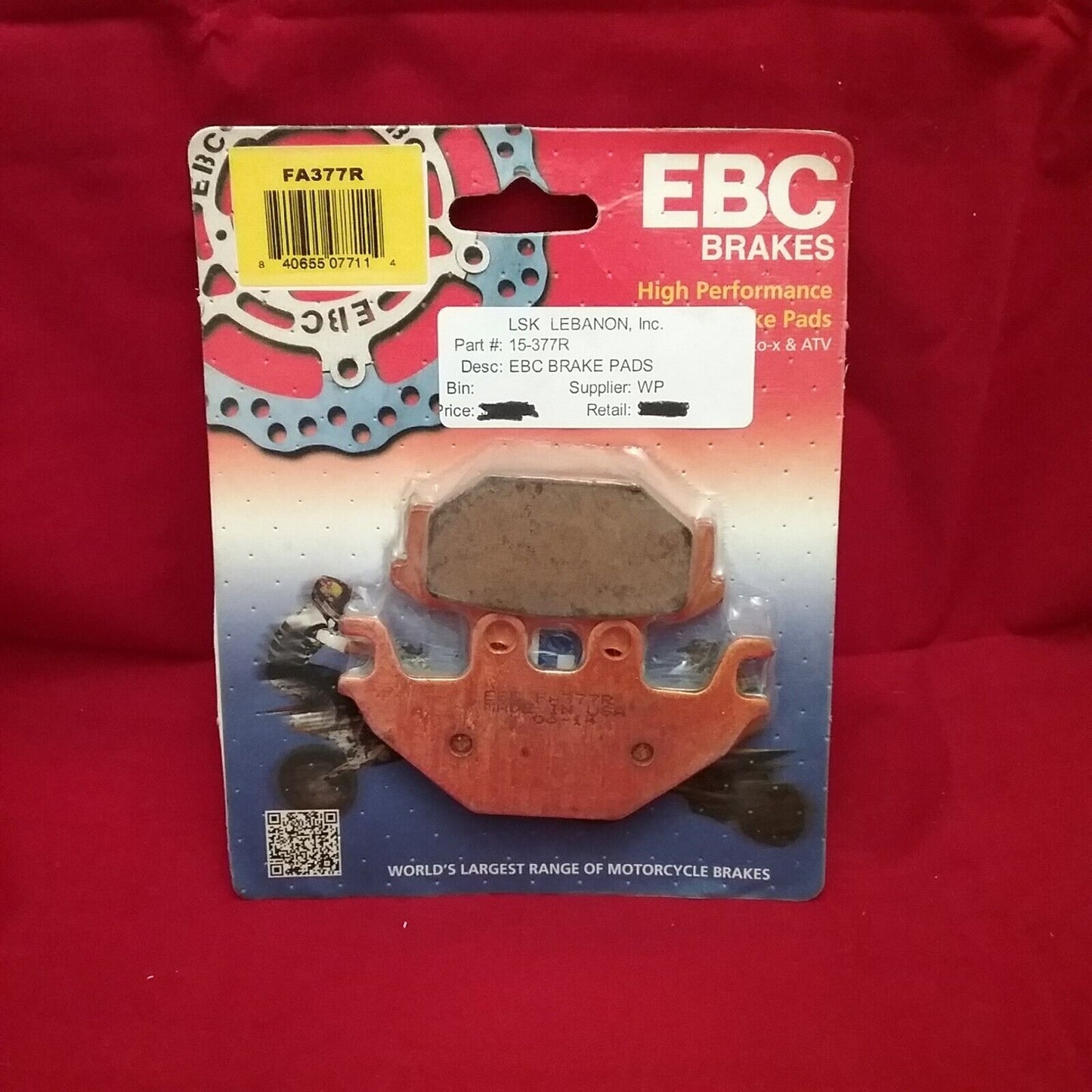 NEW EBC FA377 BRAKES HIGH PERFORMANCE OFF ROAD SINTERED BRAKE PADS