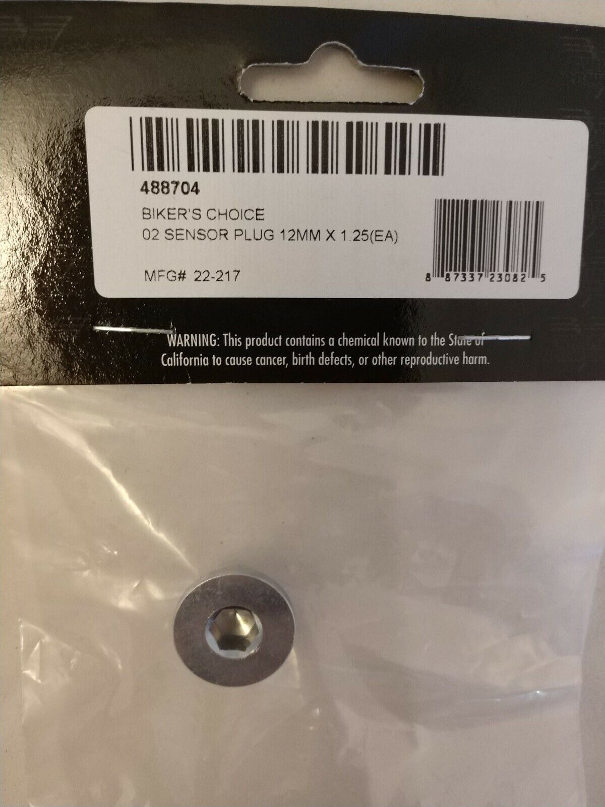 NEW GENUINE Biker's Choice O2 Sensor Plug 12MM x 1.25 (EA) 488704