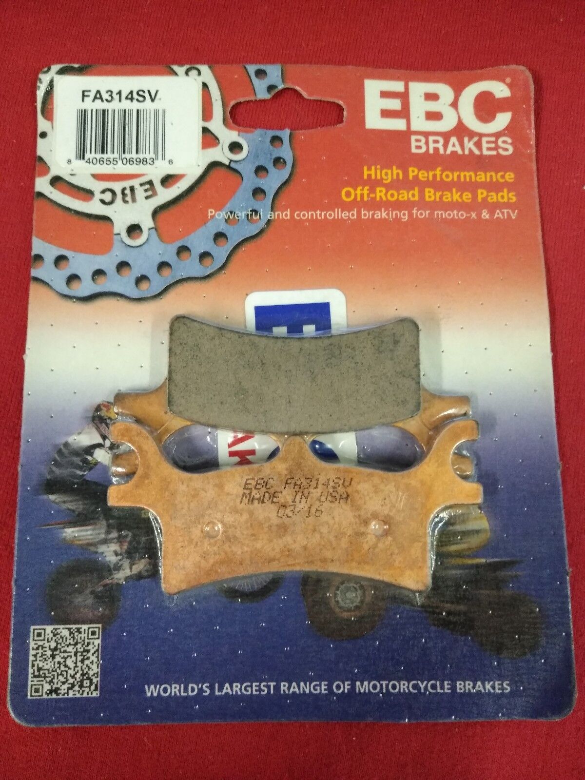 NEW EBC High Performance Off Road Brake Pad FA314SV