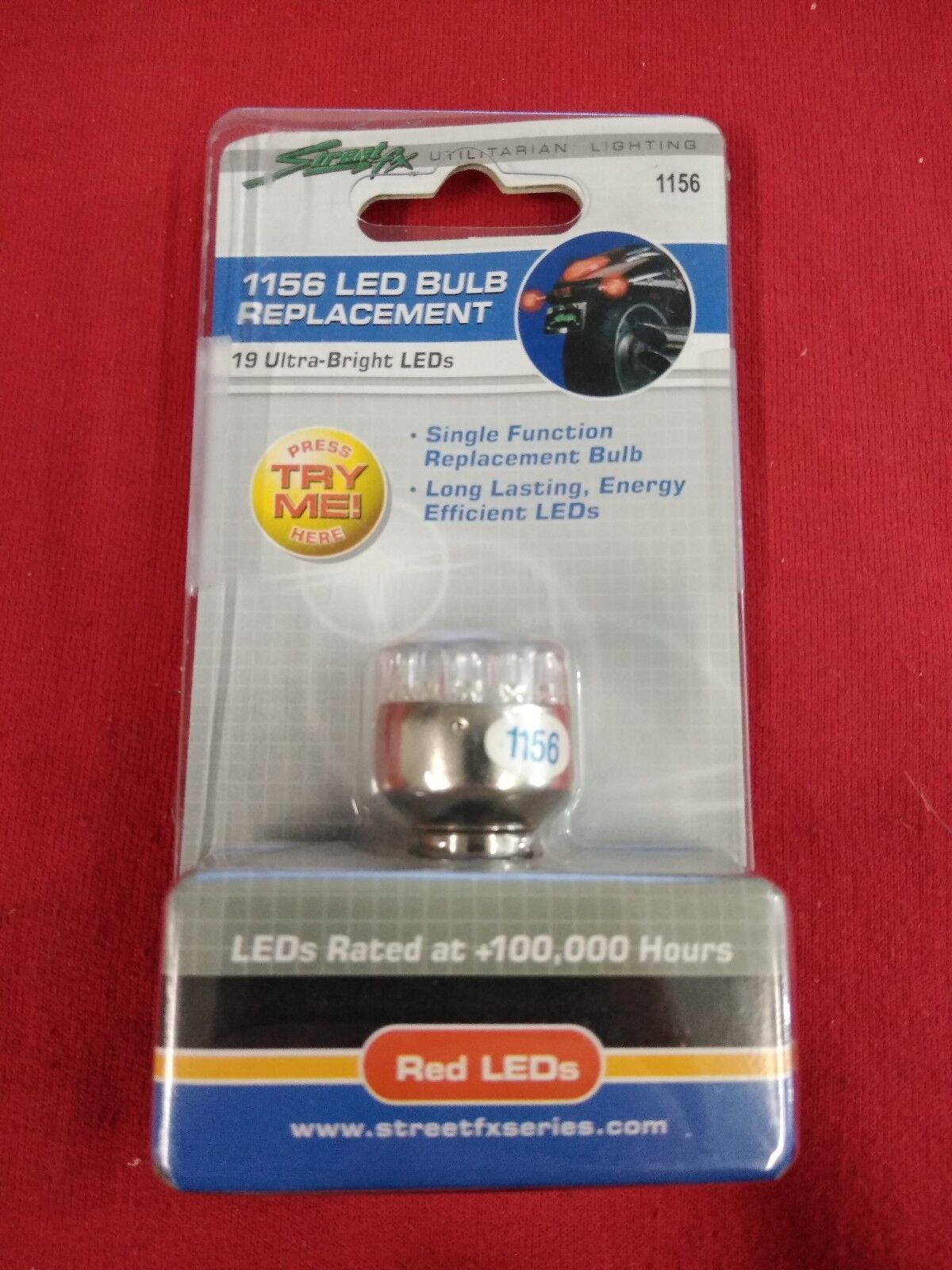 NEW Street FX Utilitarian Lighting 1156 LED Bulb Replacement 480420 RED 1044322