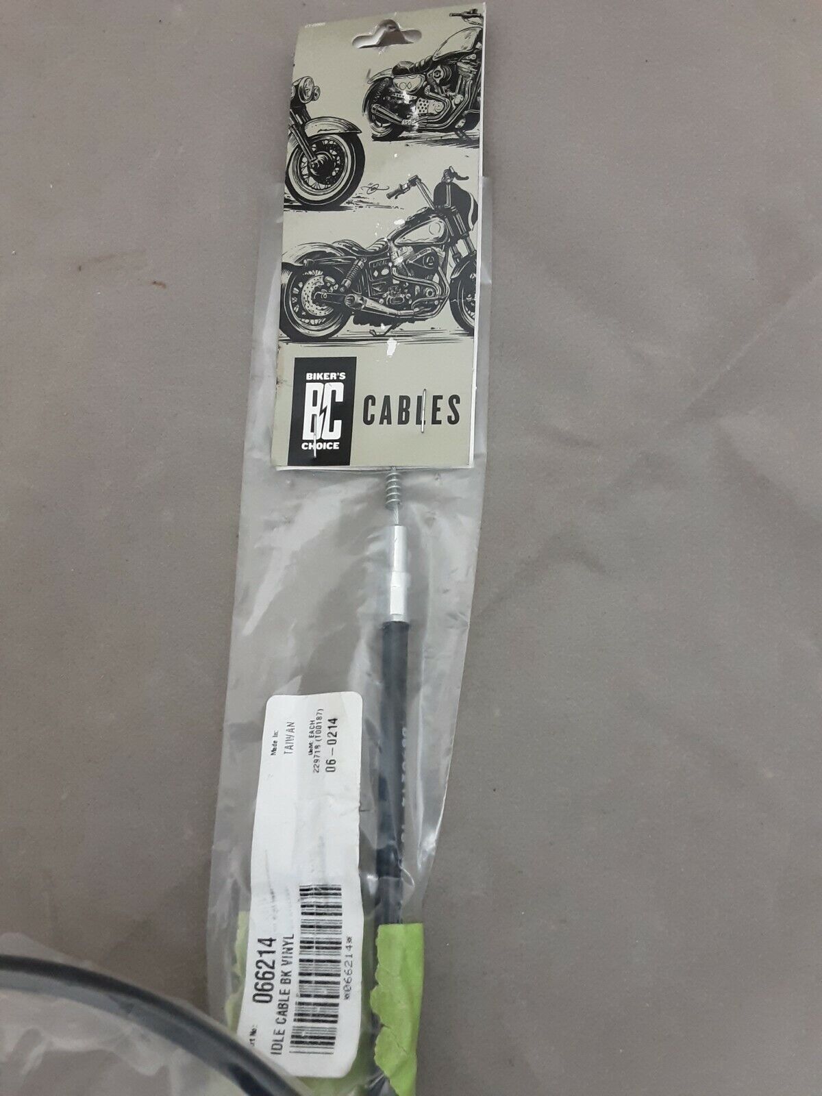 BIKER'S CHOICE 06-0214 IDLE CABLE VINYL