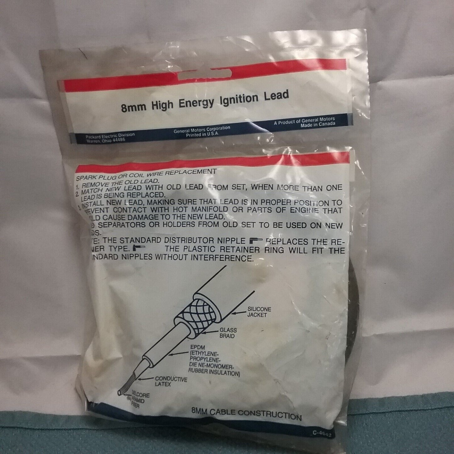 NEW ACDELCO 312M 8MM HIGH ENERGY IGNITION LEAD GM 12036910