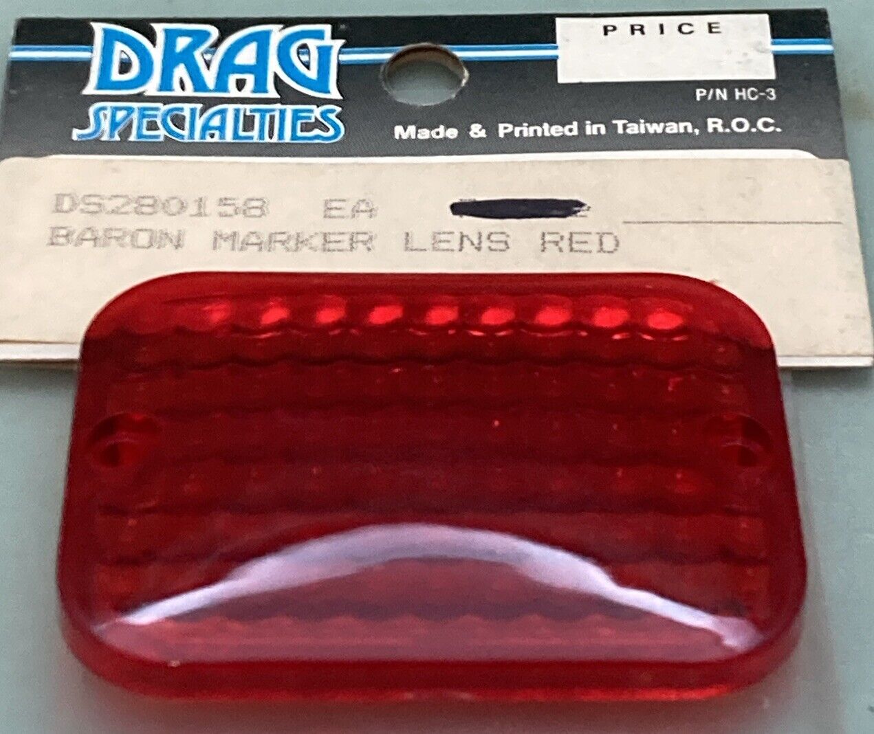 NEW GENUINE DRAG SPECIALTIES DS280158 BARON MARKER LENS RED