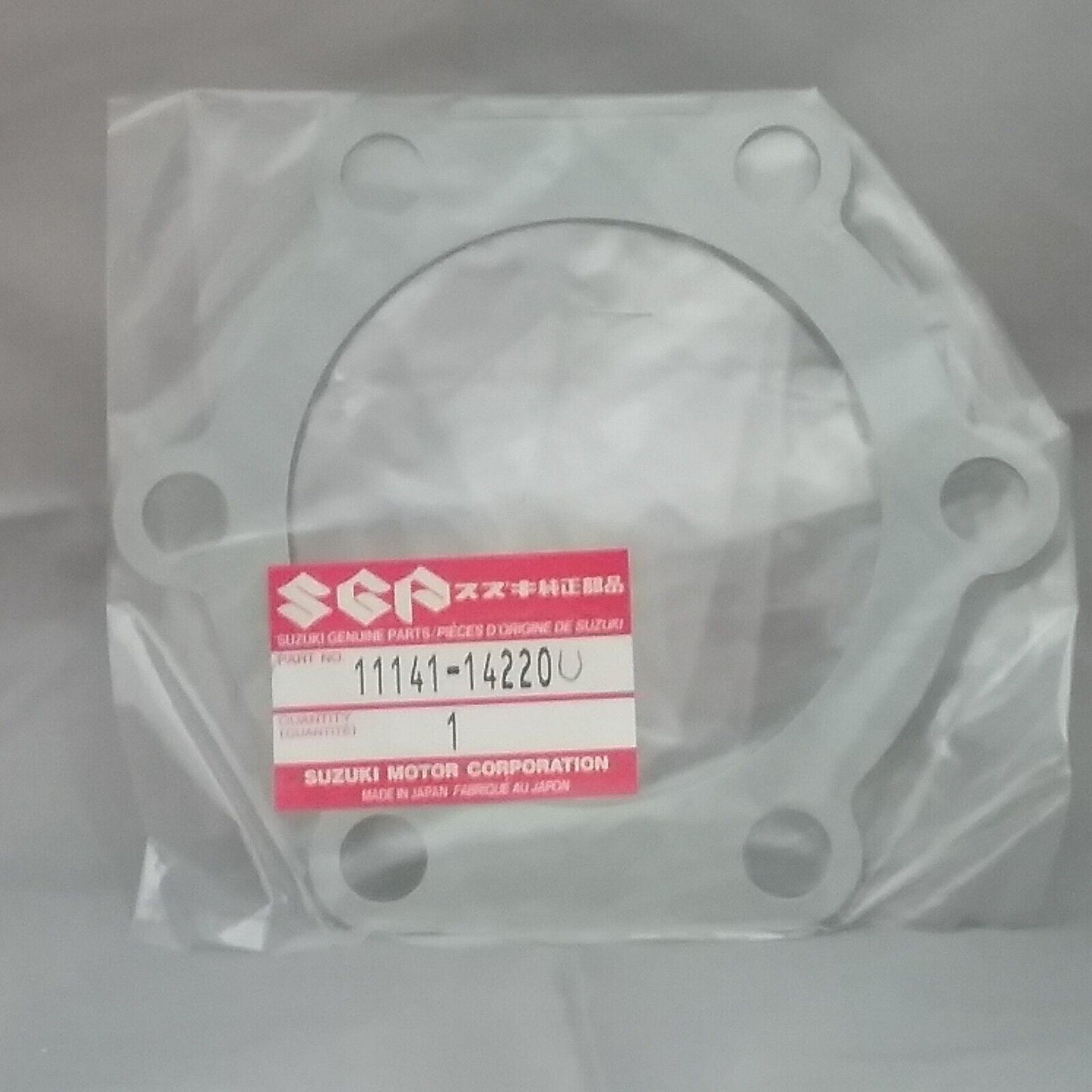 NEW GENUINE SUZUKI 11141-14220 GASKET, CYLINDER (T:0.6) RM465