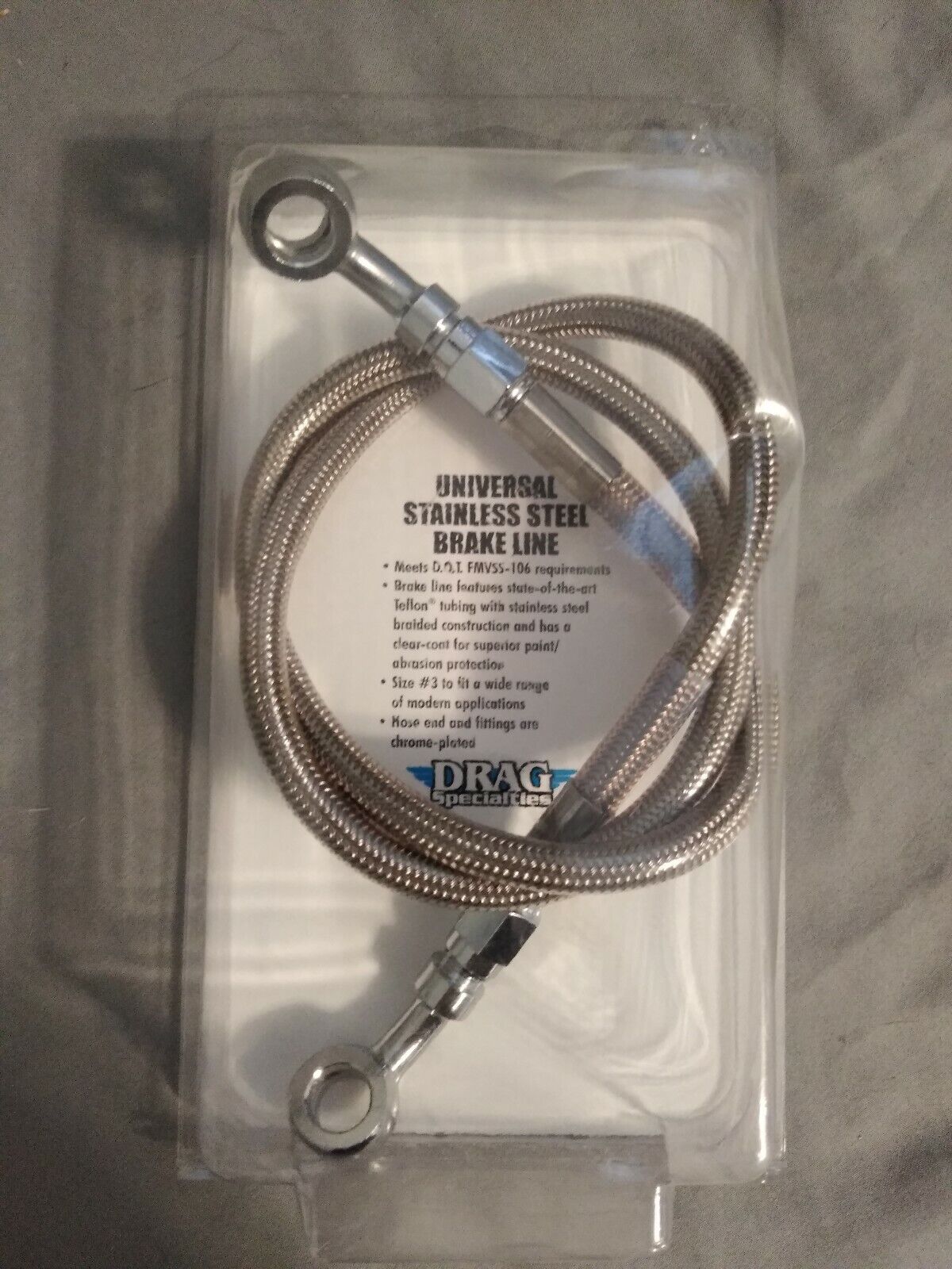 NEW Drag Specialties Extended Brake Line Kit / WDL-828 / Universal