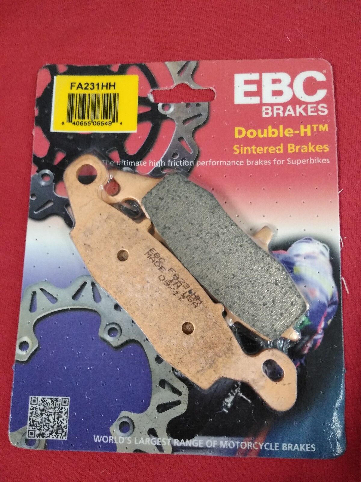 NEW EBC - FA231HH - Double-H Sintered Brake Pads Front or Rear Kawasaki Suzuki